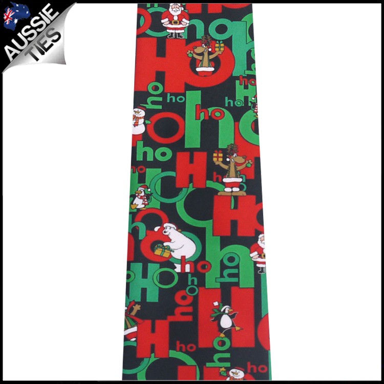 Black Christmas Buddies HoHoHo Tie 2