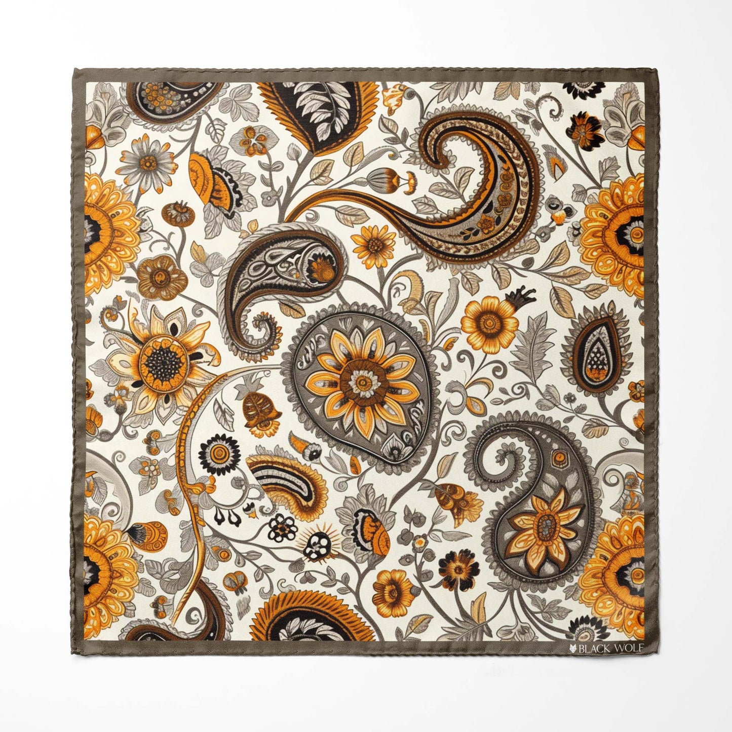 Genuine Silk A Ditsy Paisley Ascot Cravat