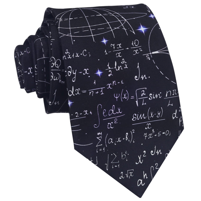 Black & White Maths Teacher Tie