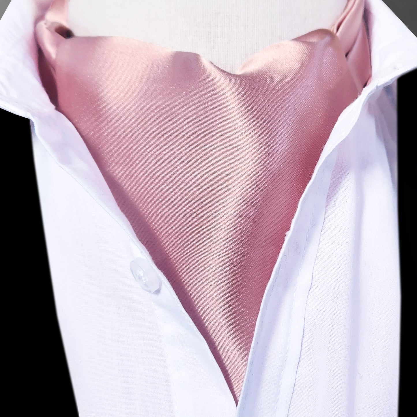 Blush Dusky Pink Ascot Cravat