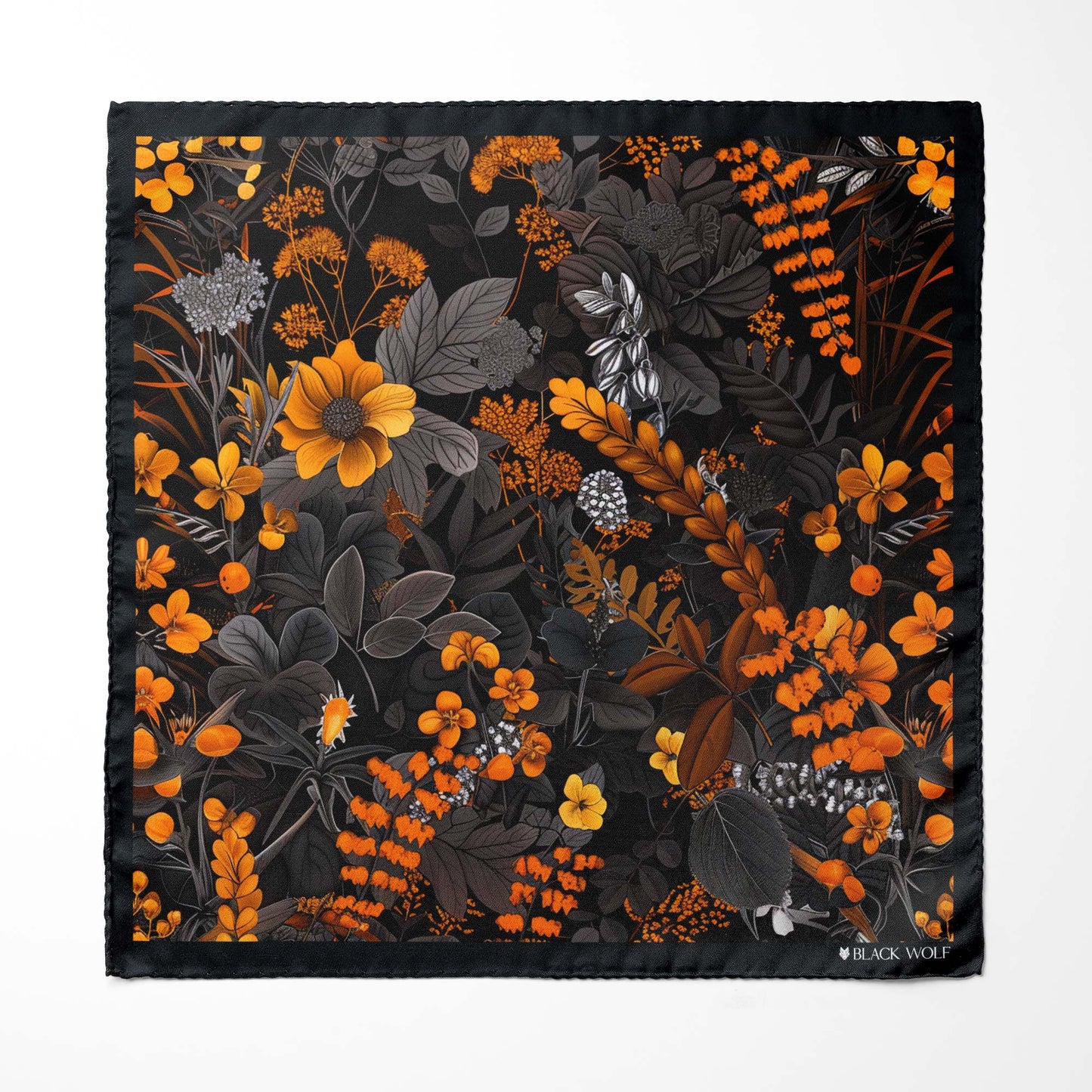 Genuine Silk Autumnal Tree Ascot Cravat Premium Neckwear