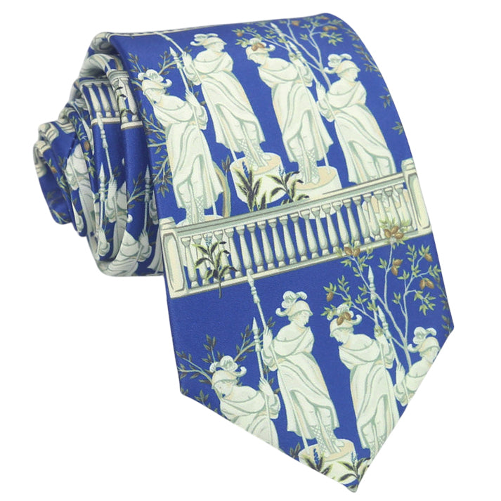 Greco-Roman Marble Statues Slim Tie