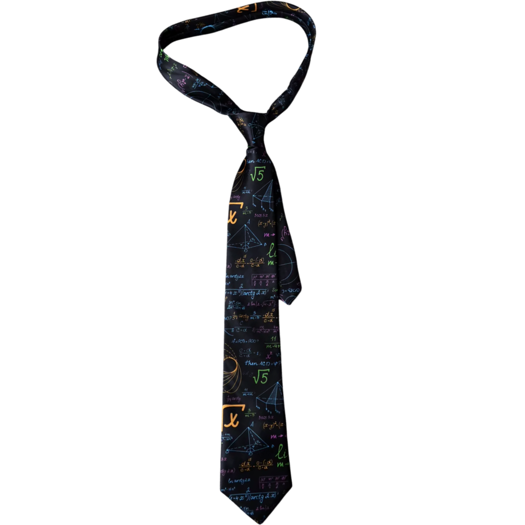 Maths Teacher Mathematic Equations Tie