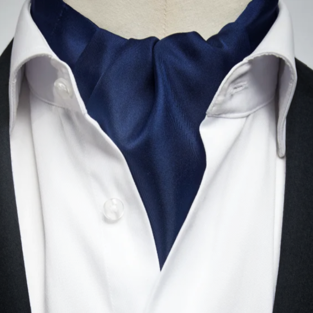 Dark Blue Ascot Cravat