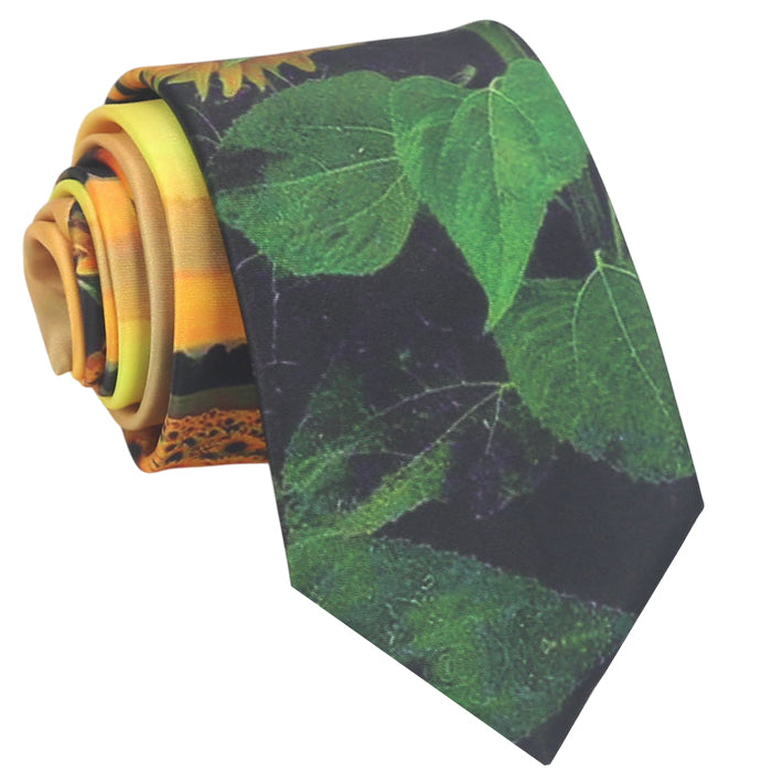 Yellow & Green Sunflower Field Tie