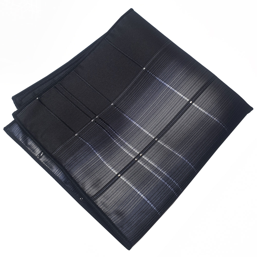 Schwarzes und graues Einstecktuch mit Kreuzschraffur-Diamanten