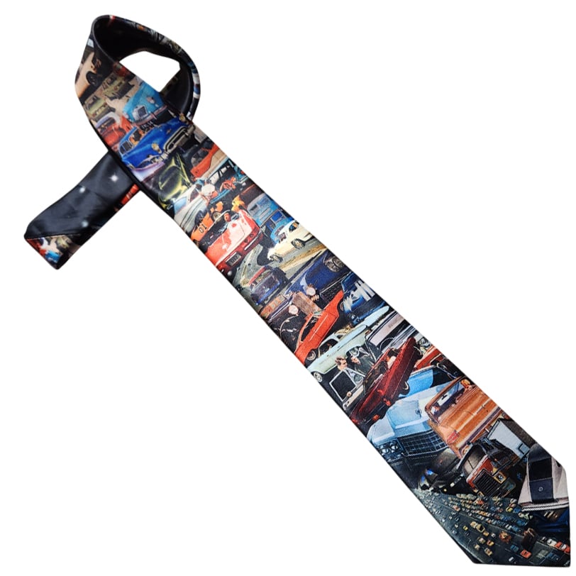 Classic Cars Slim Tie