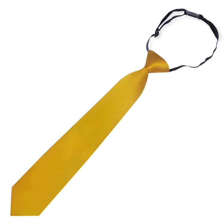 Classic Gold Junior Boys Elasticated Tie
