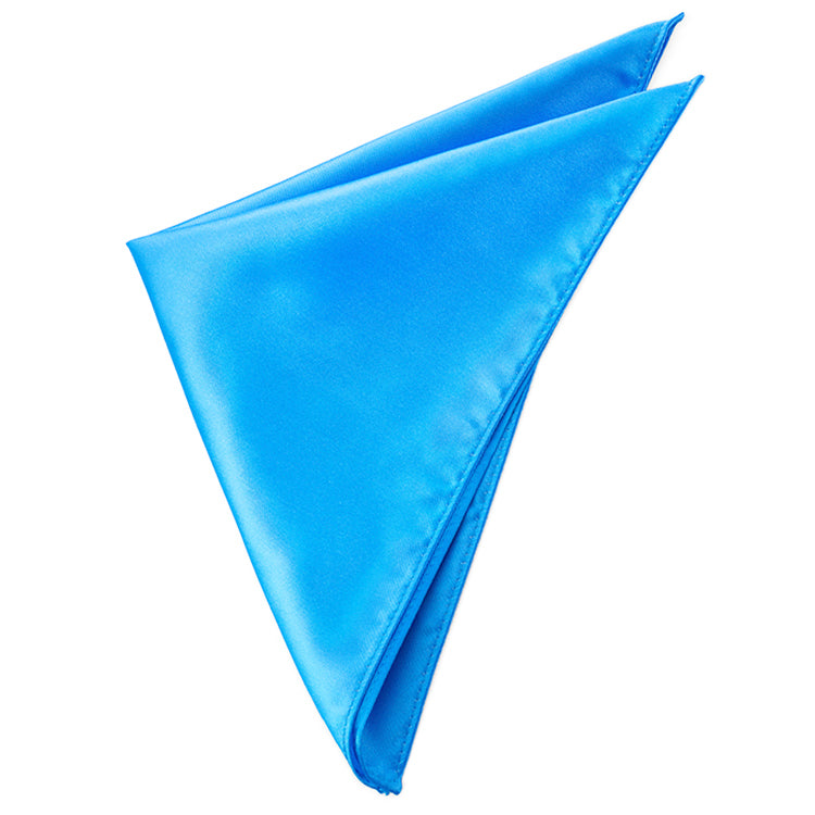 Kobaltblaues Einstecktuch für Herren