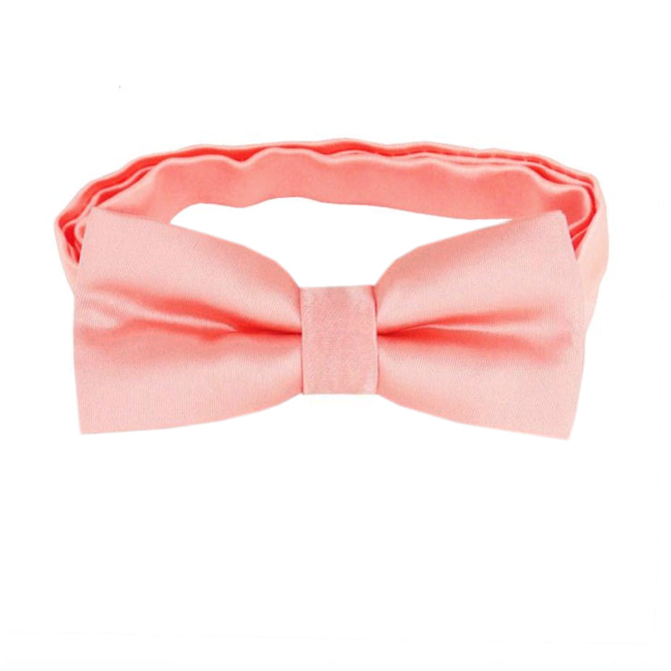 Coral Salmon Boys Bow Tie