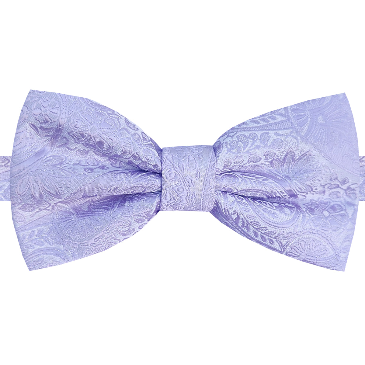 Lavender Purple Paisley Bow Tie