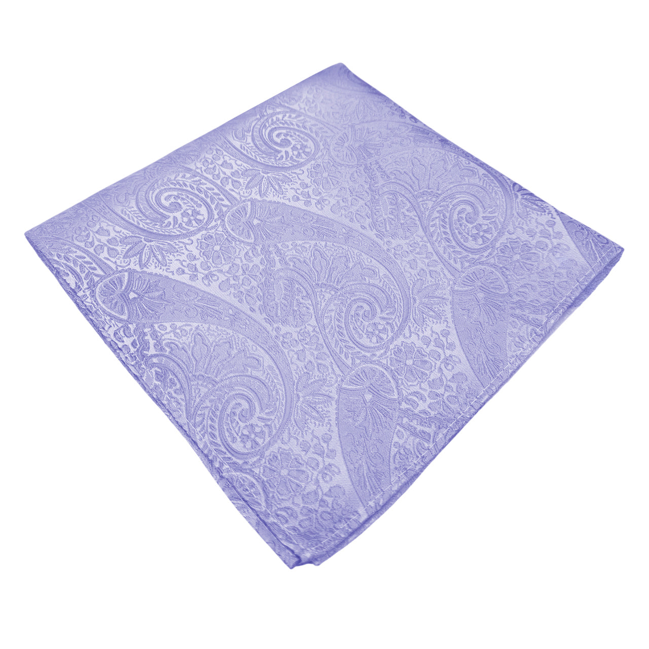 Lavender Purple Paisley Pocket Square