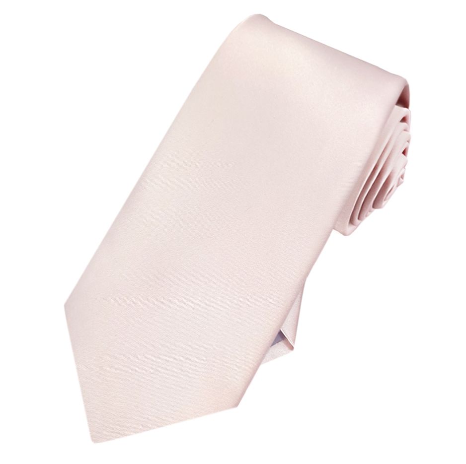 Mens Nude Pink Slim Tie