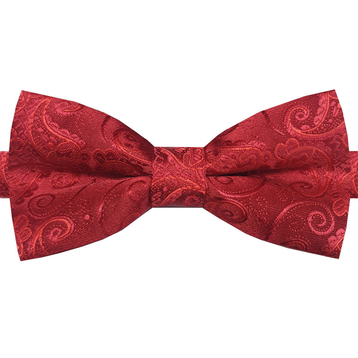 Red Paisley Bow Tie
