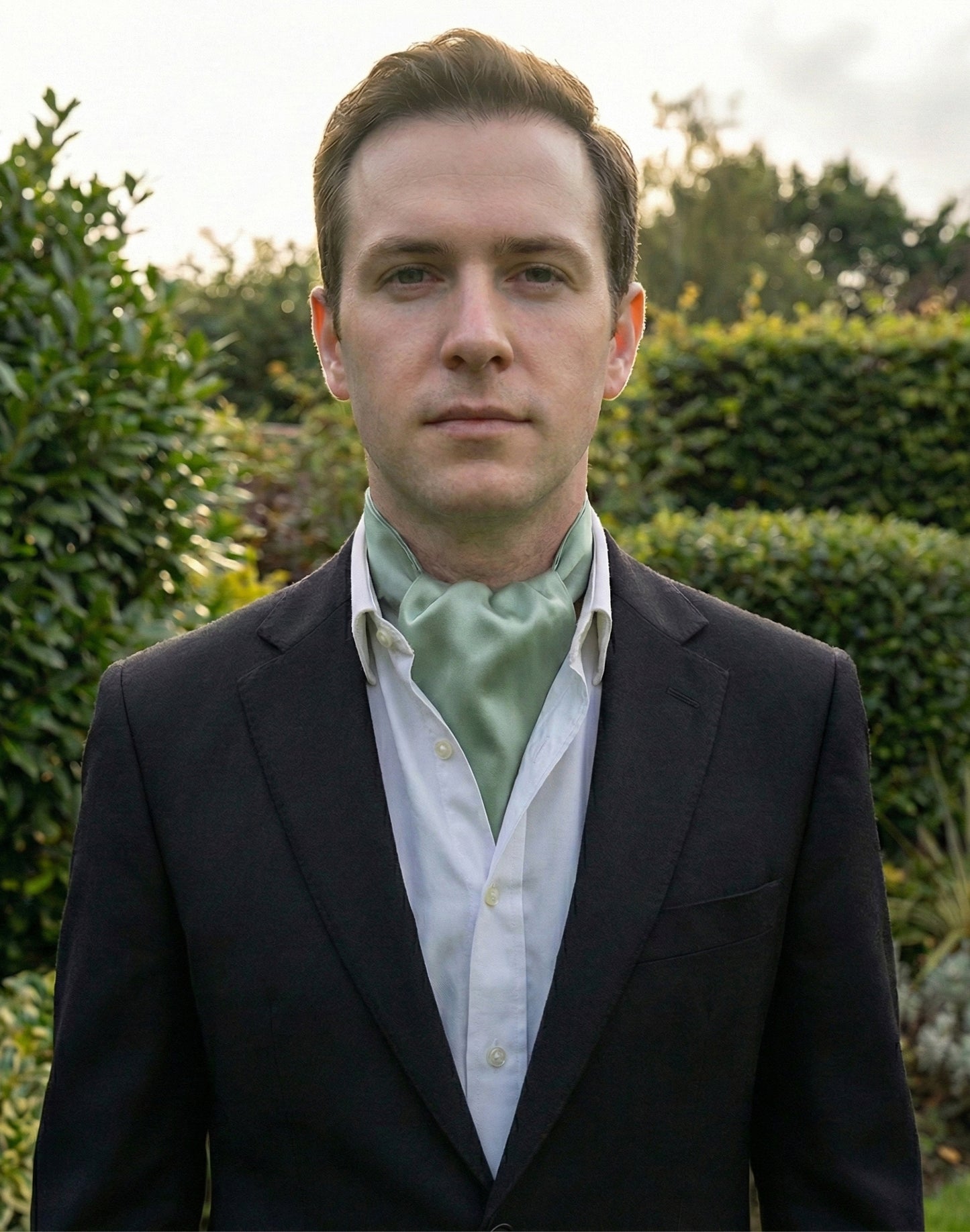 Sage Green Ascot Cravat