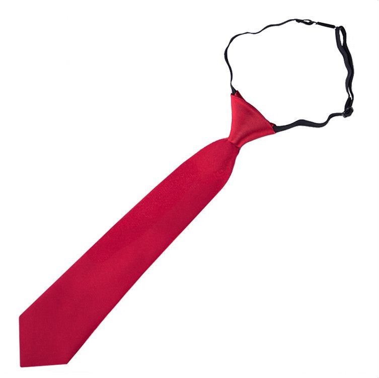 Scarlet Red Junior Boys Elasticated Tie