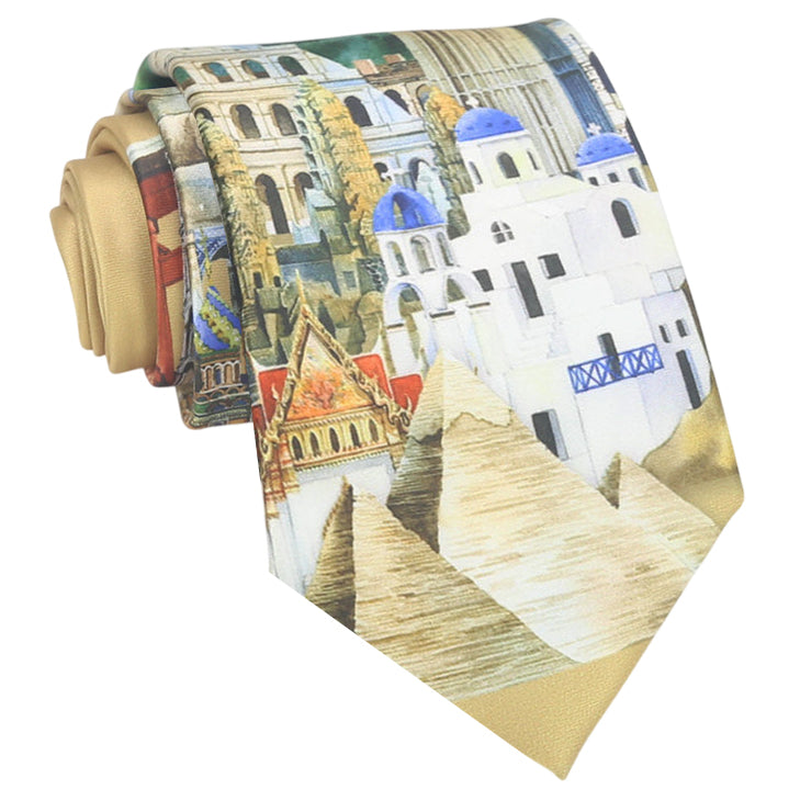 World Landmarks Tie