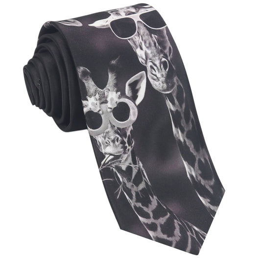 Giraffes With Sunglasses Slim Tie