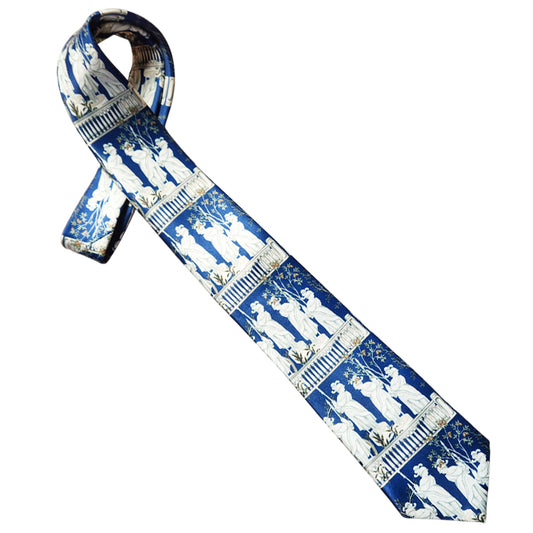 Greco-Roman Marble Statues Slim Tie