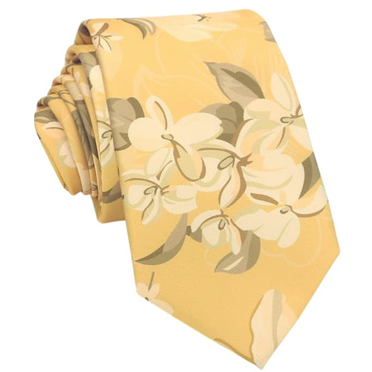 Light Yellow Jasmine Floral Tie