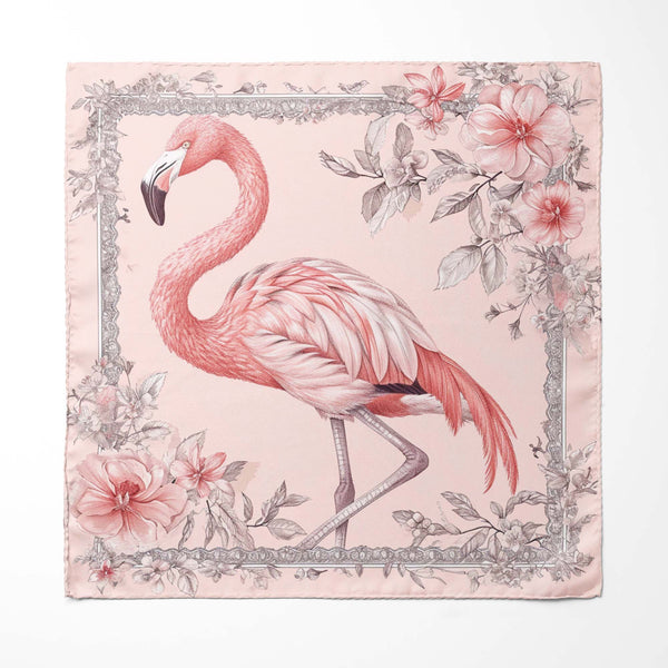 Genuine Silk Pink Flamingo Floral Pocket Square – The Ascot Shop