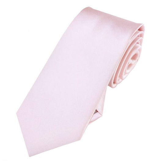 Baby Pink Slim Tie