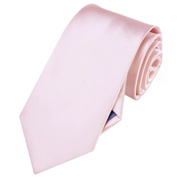 Baby Pink Tie and Pocket Square Set