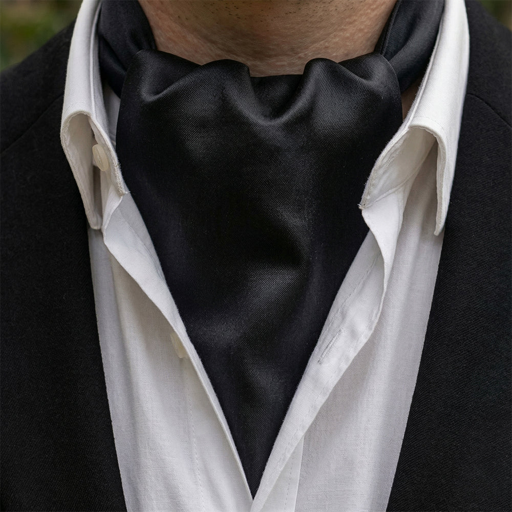 Black Ascot Cravat