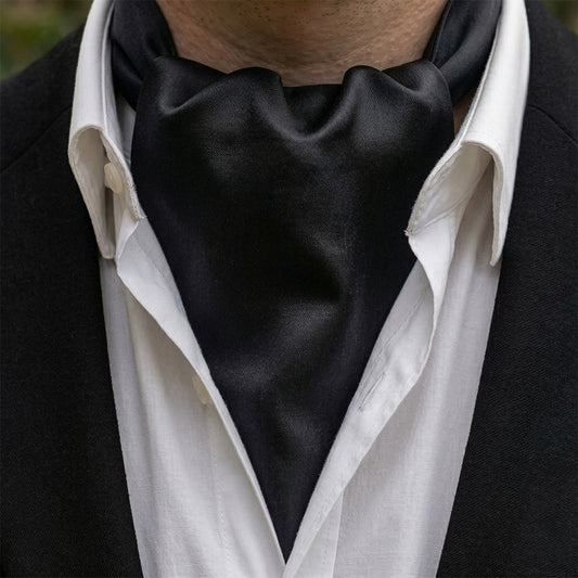 Black Ascot Cravat