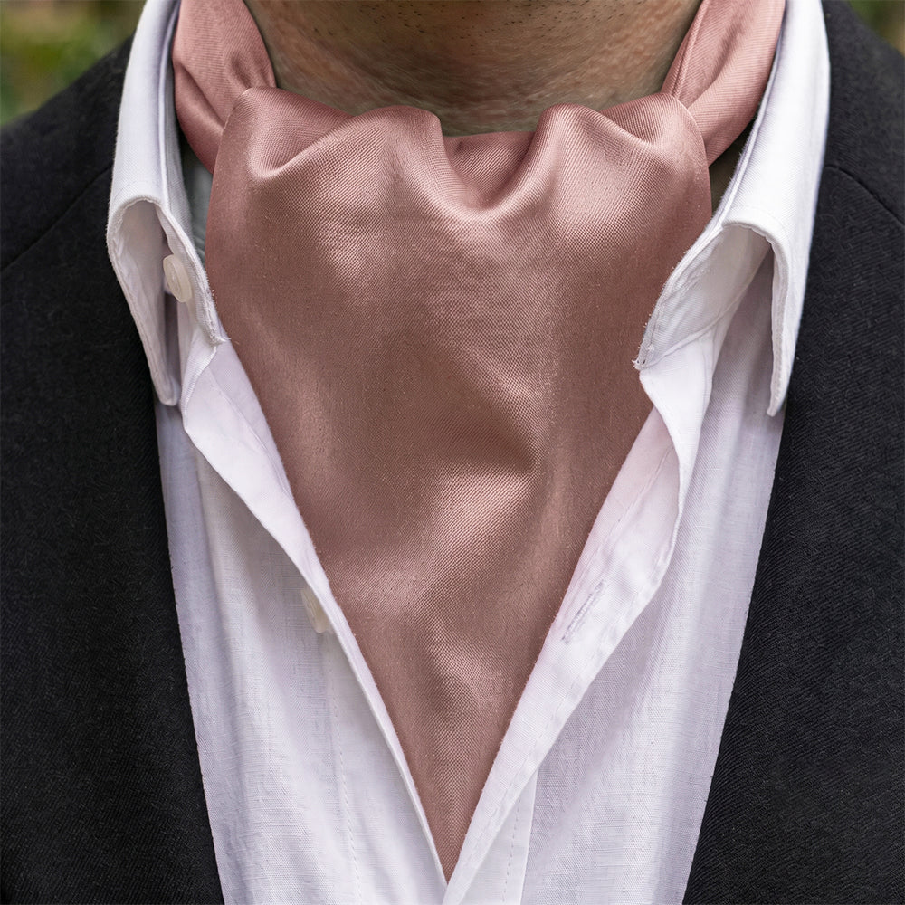 Blush Dusky Pink Ascot Cravat