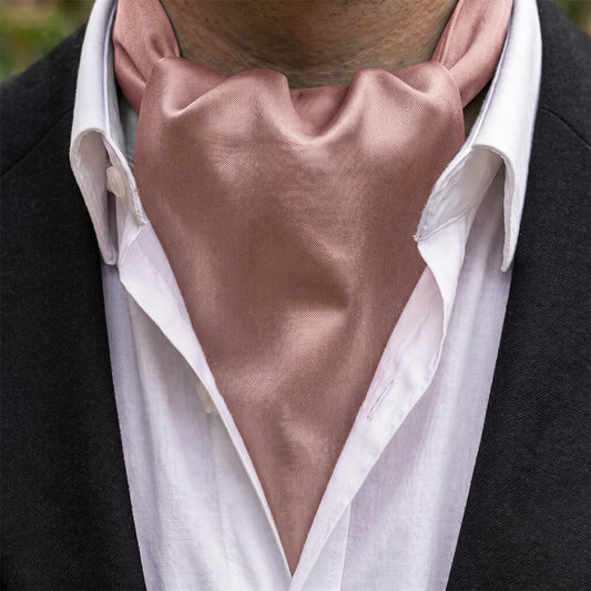 Blush Dusky Pink Ascot Cravat