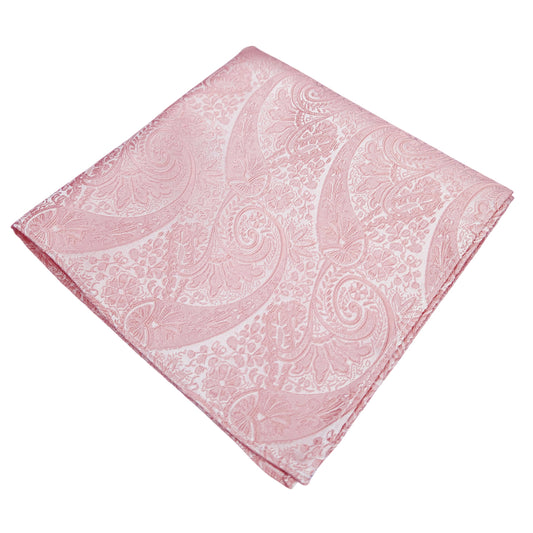 Rose Gold Paisley Pocket Square