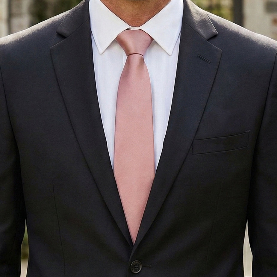 Herrenkrawatte in Blush-Dusky-Pink