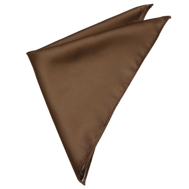 Chocolate Brown Tie and Pocket Square Set