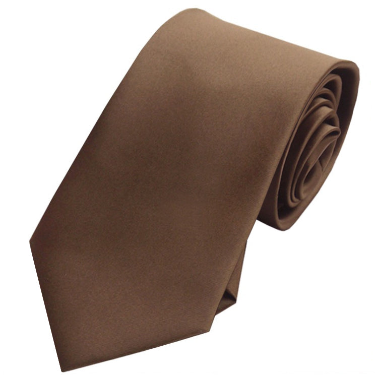 Chocolate Brown Tie and Pocket Square Set