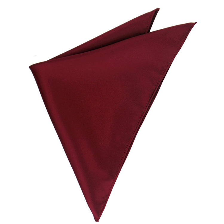 Burgundy Red Tie and Pocket Square Set