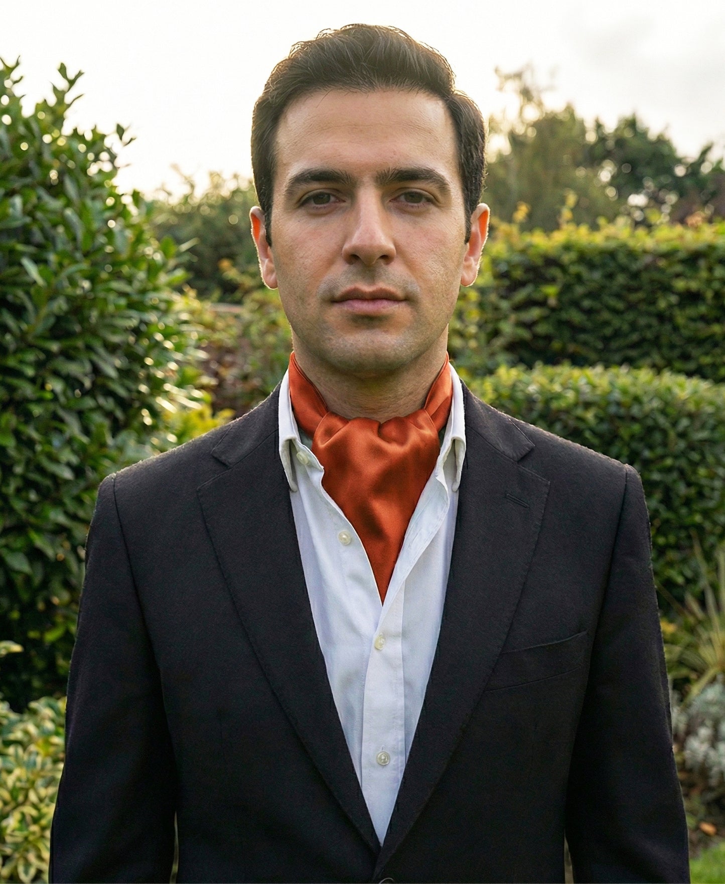 Burnt Orange Ascot Cravat