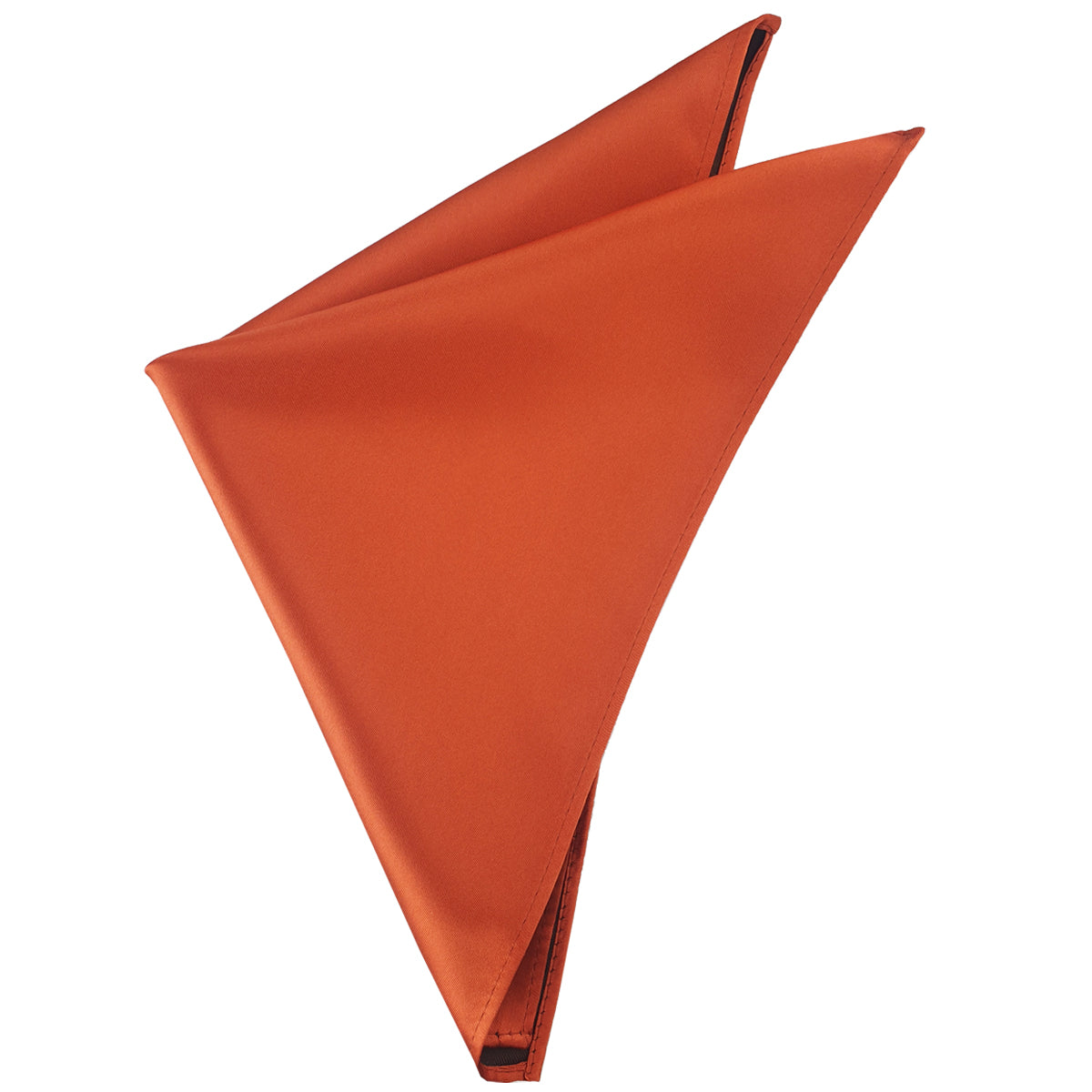 Burnt Orange Tie and Pocket Square Set