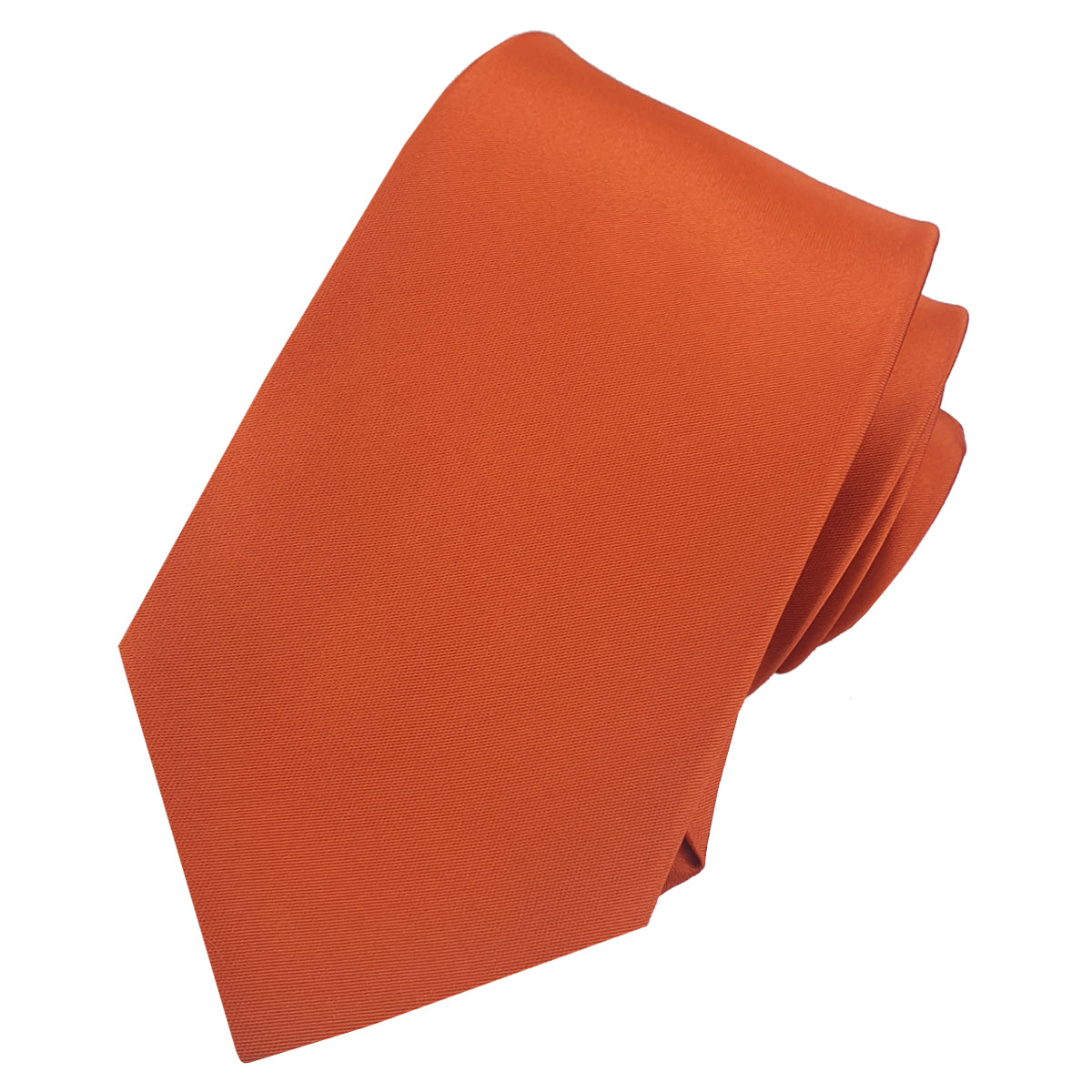 Burnt Orange Tie and Pocket Square Set
