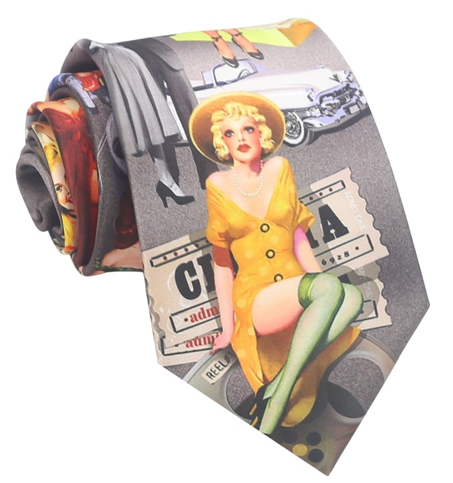 Classic Movie Symbols Tie