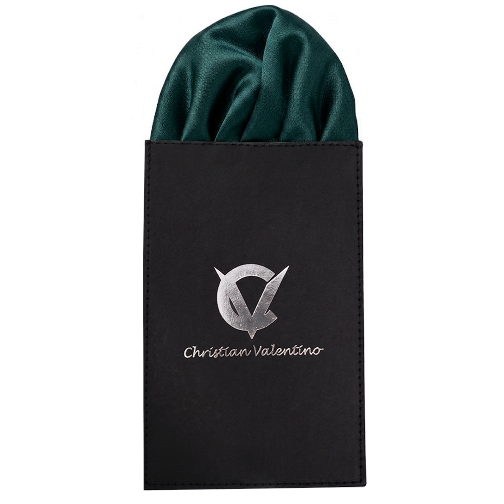 Forest Dark Green Pre-Gathered Pocket Square