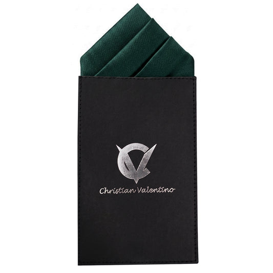 Forest Dark Green Pre-Folded Pocket Square