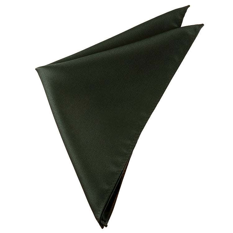 Dark Olive Tie and Pocket Square Set
