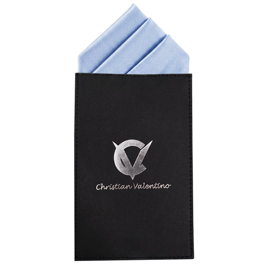 Dusky Sky Blue Pre-Folded Pocket Square