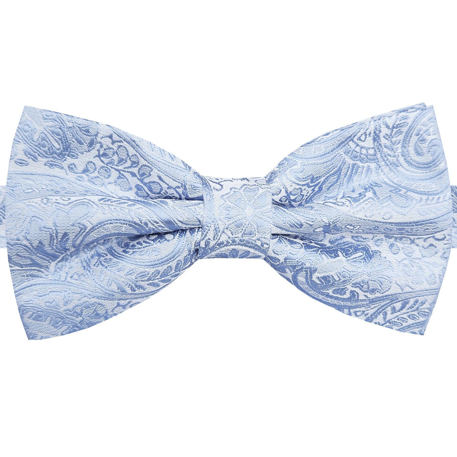 Dusty Blue Paisley Bow Tie