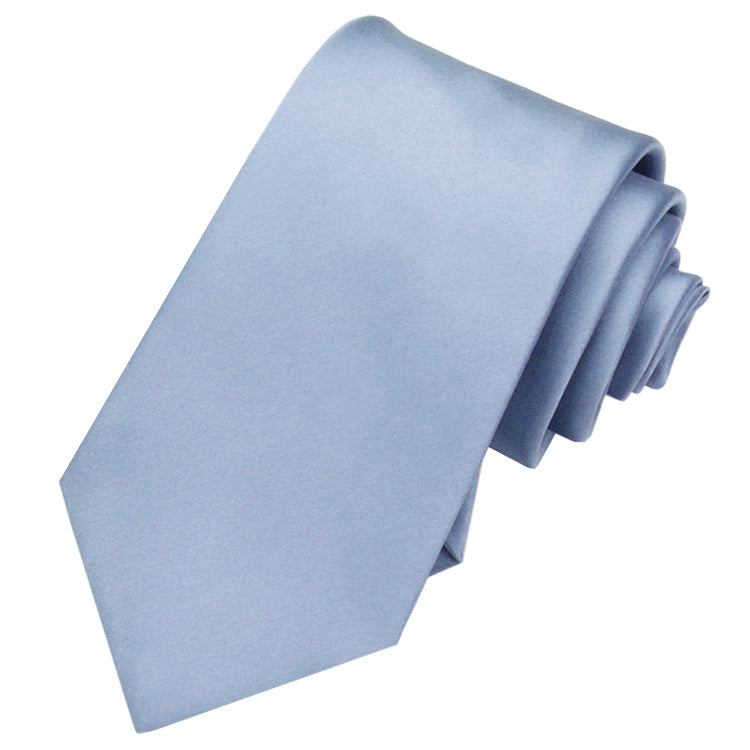 Dusky Blue Tie and Pocket Square Set