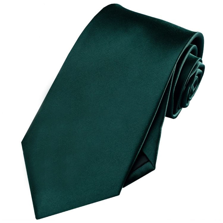 Forest Green Tie and Pocket Square Set