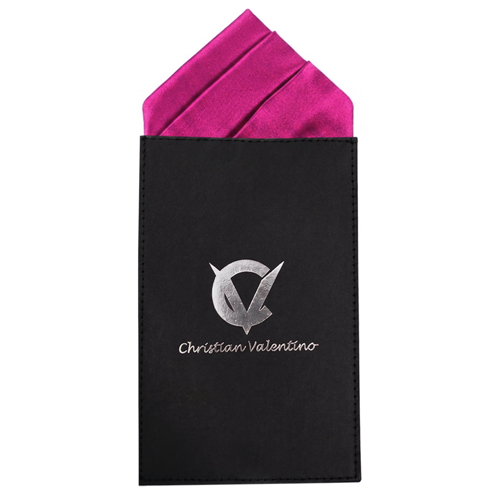 Fuschia Magenta Pink Pre-Folded Pocket Square