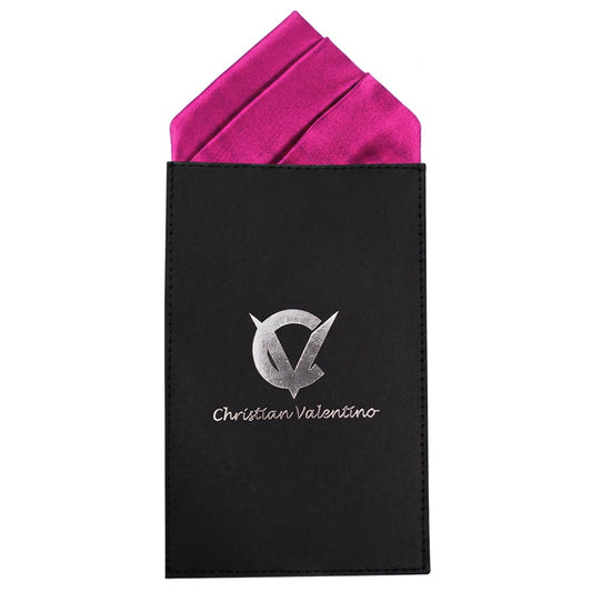 Fuschia Magenta Pink Pre-Folded Pocket Square