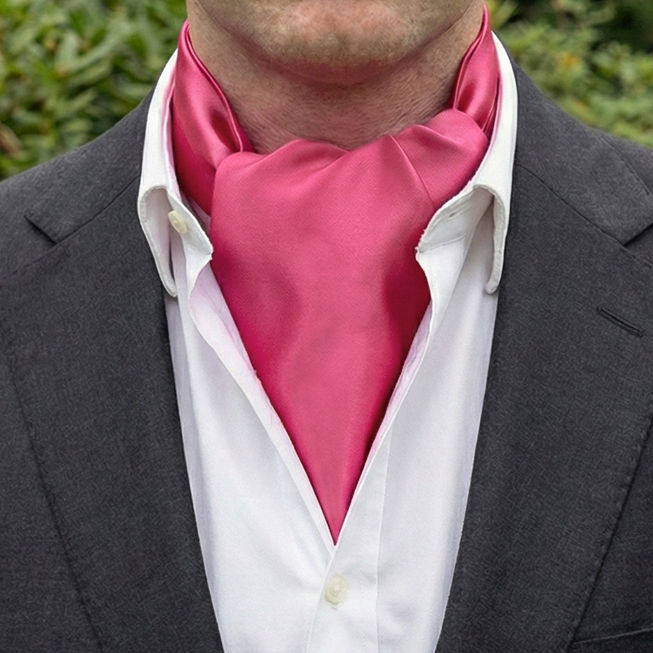 Hot Pink Ascot Cravat
